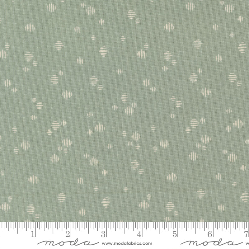 Wellspring Quilt Fabric - Dashed in Storm Blue - 45676 16
