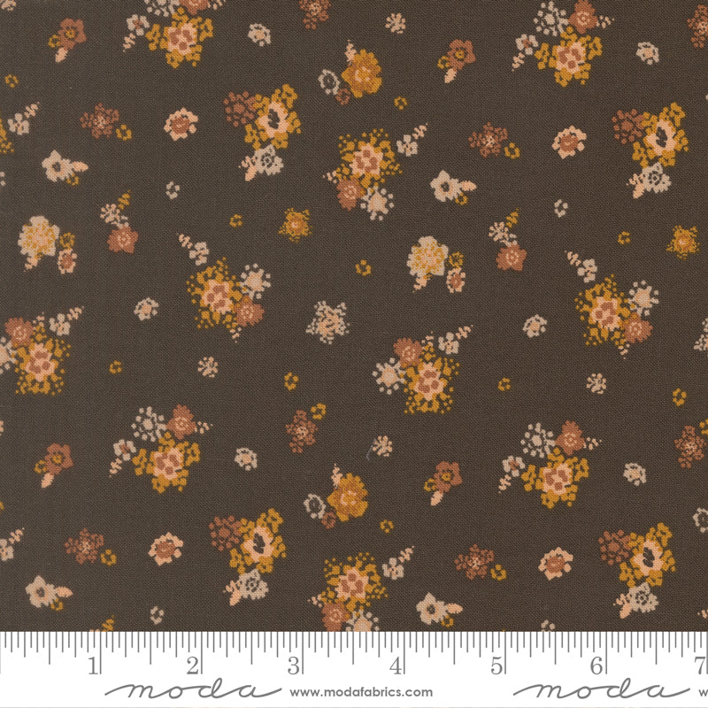 Wellspring Quilt Fabric - Micro Bloom in Charcoal Gray - 45675 19
