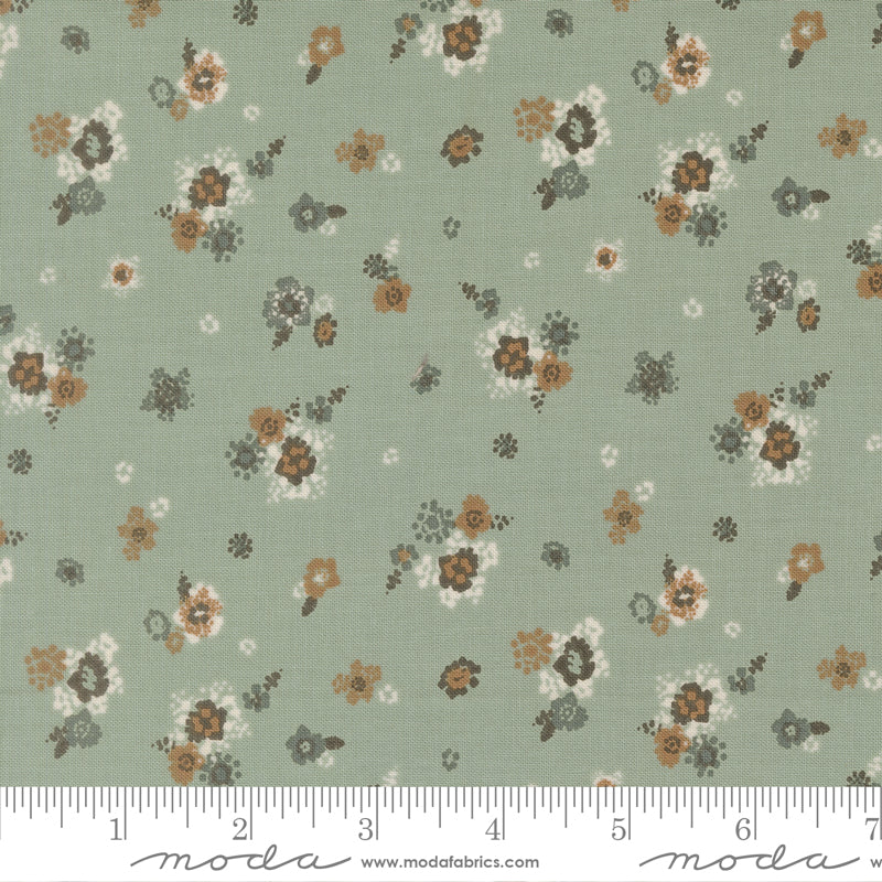 Wellspring Quilt Fabric - Micro Bloom in Storm Blue - 45675 16