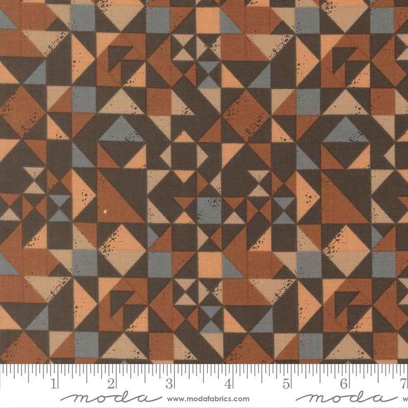 Wellspring Quilt Fabric - Quilt Blocked in Charcoal Gray Multi - 45673 19