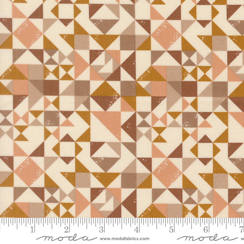 Wellspring Quilt Fabric - Quilt Blocked in Eggshell Multi - 45673 11