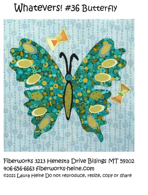 Whatevers! #36 Butterfly Collage Quilt Pattern - LHFWWHAT36