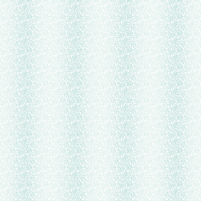 White Wedding Quilt Fabric - Ombre in White/Seafoam Aqua - 28387-10