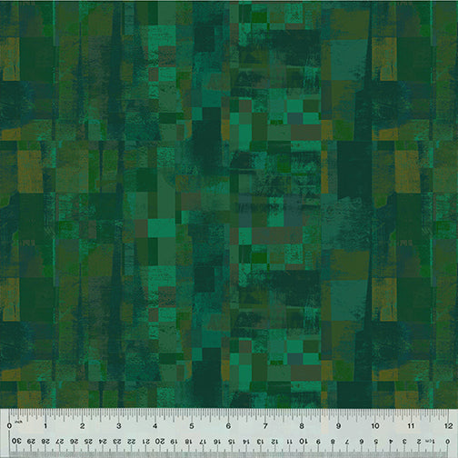 Wild North Quilt Fabric - Mirage in Forest Green - 53937D-1
