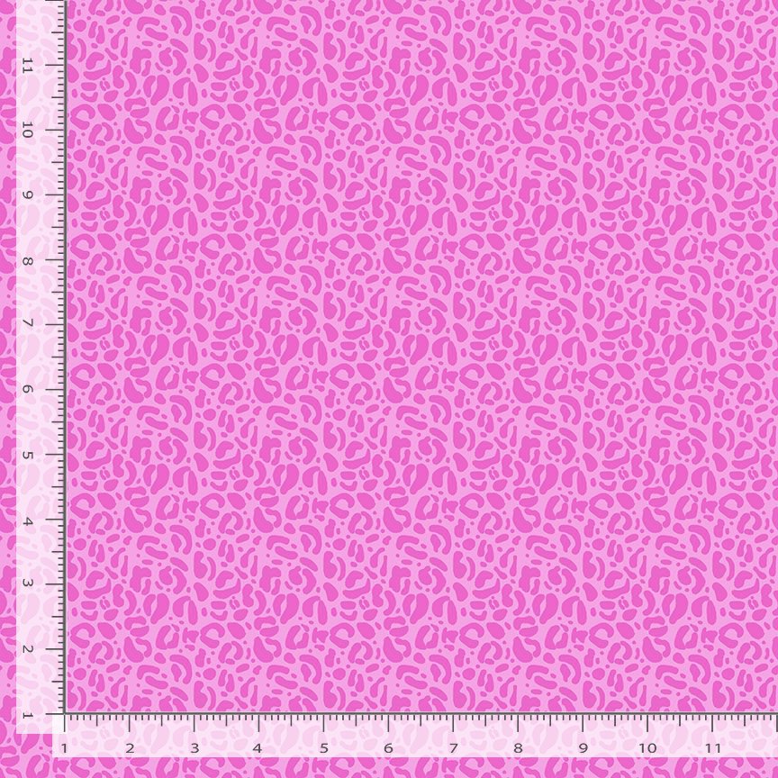 Wild Quilt Fabric - Leopard Print in Orchid Pink - STELLA-DPJ3031 ORCHID