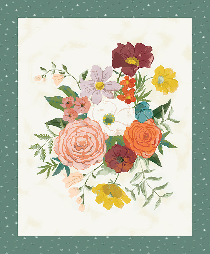 Winged Medley Quilt Fabric - Bouquet Panel - P15919-PANEL - SOLD AS A 36" PANEL