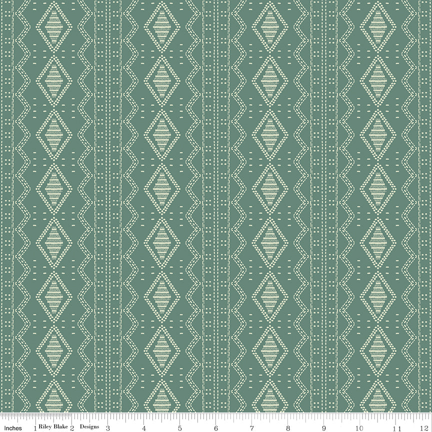 Winged Medley Quilt Fabric - Textile in Teal - C15914-TEAL