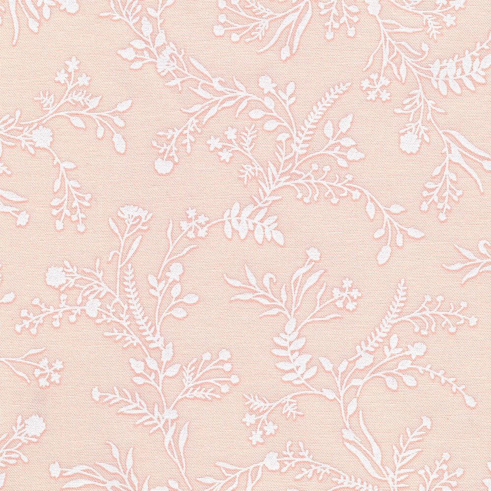 Wishwell Alabaster Hues Quilt Fabric - Sprigs in Ice Peach - WEL-23351-362 ICE PEACH