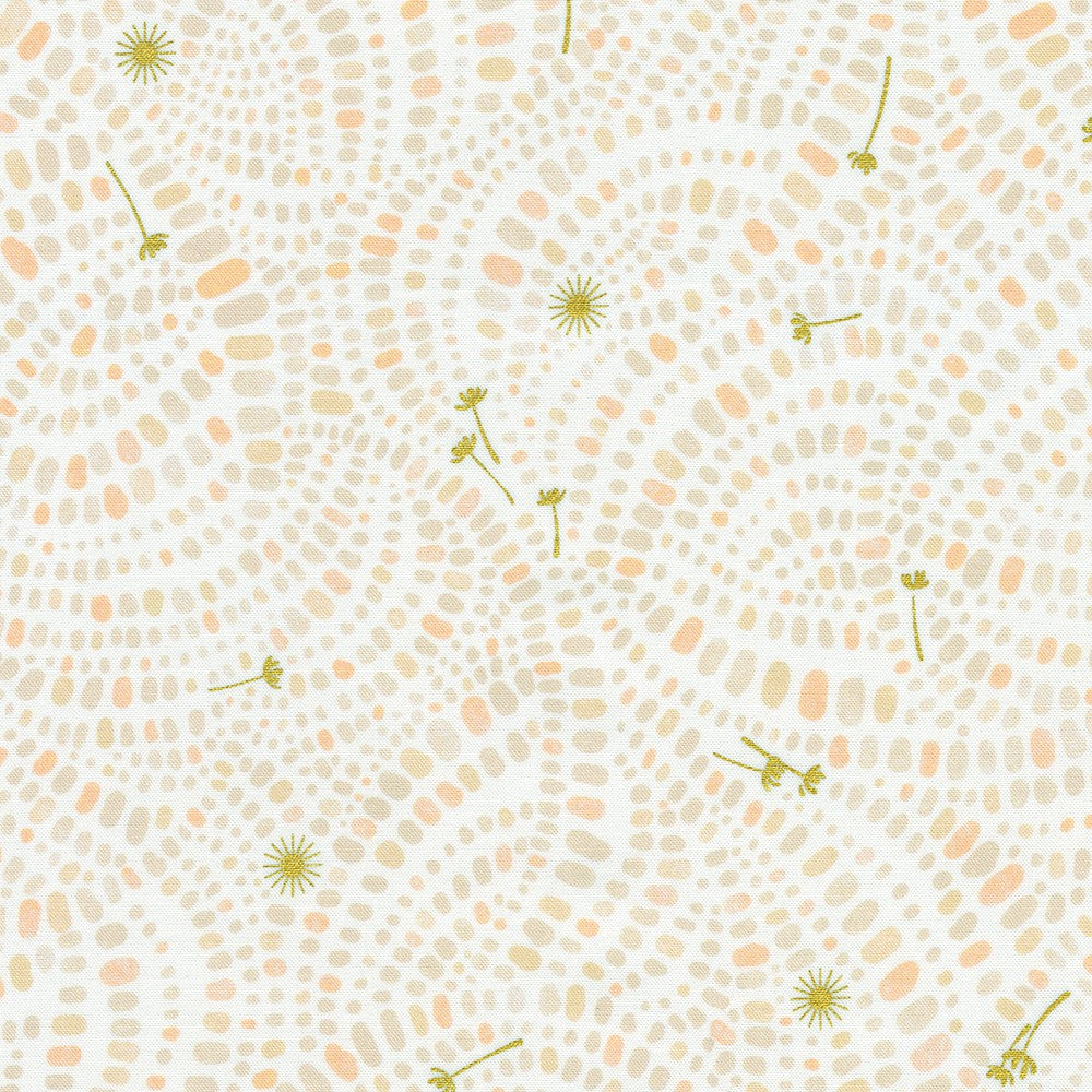 Wishwell Summerstone Quilt Fabric - Pebbles in Ivory - WELDM-22880-15 IVORY
