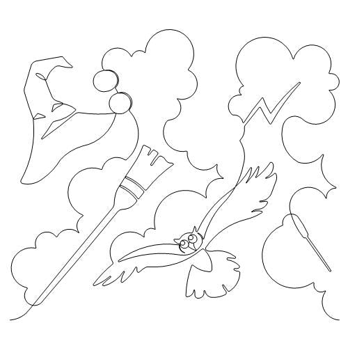 Longarm Pattern (not for sale): Wizards Sky