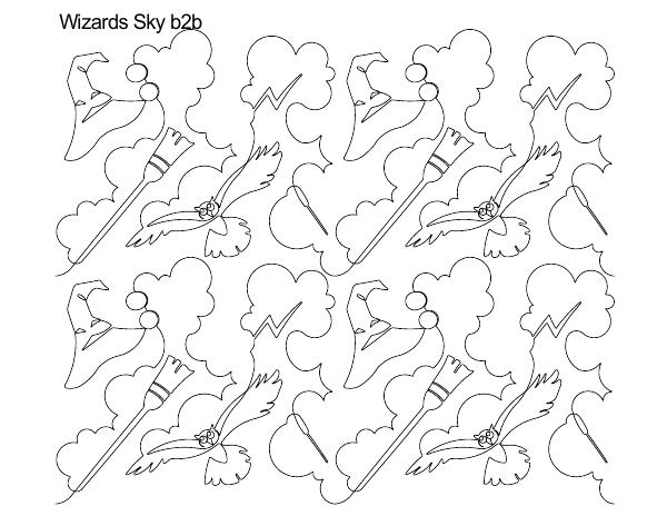 Longarm Pattern (not for sale): Wizards Sky