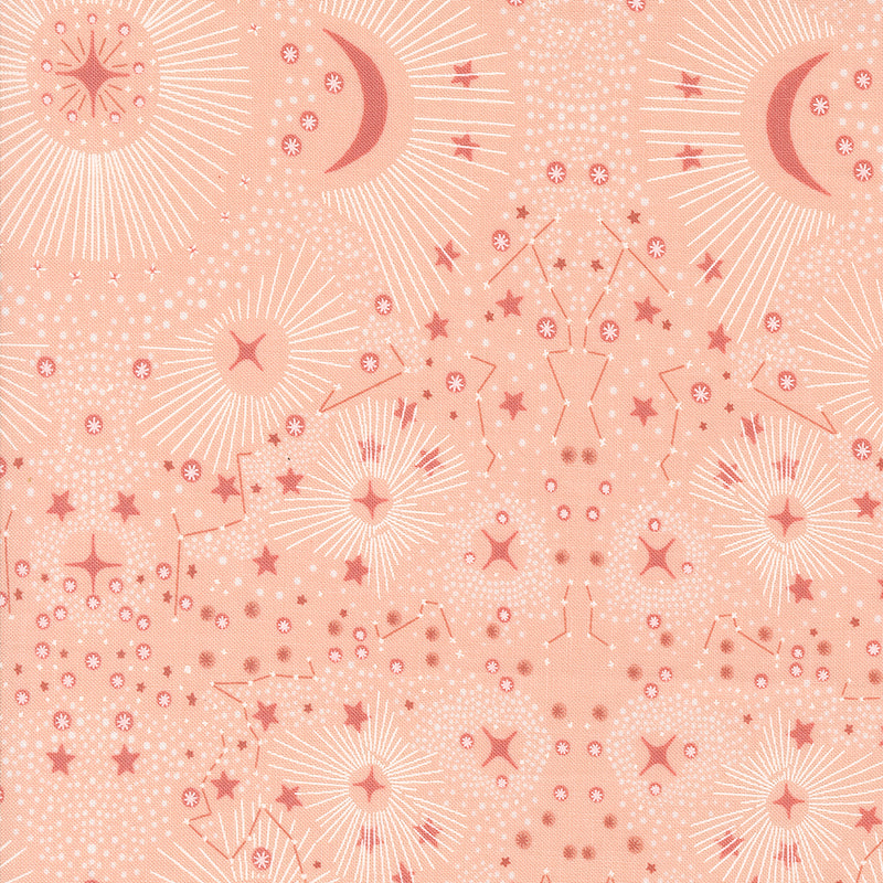 Woodland Wonder Quilt Fabric - Starshine in Blush Pink - 48397 18