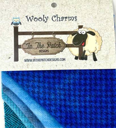 Wooly Charms - Blues - 5 pieces - WC5715