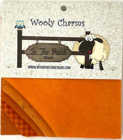 Wooly Charms - Oranges - 5 pieces - WC5724