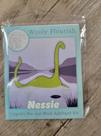 Wooly Flourish Cryptids Nessie Wool Applique Kit by Lynn Christiansen - WFNESSIE
