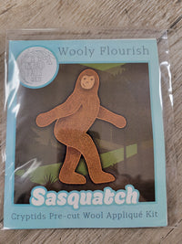 Wooly Flourish Cryptids Sasquatch Wool Applique Kit by Lynn Christiansen - WFSASQUATCH