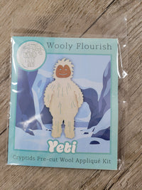 Wooly Flourish Cryptids Yeti Wool Applique Kit by Lynn Christiansen - WFYETI