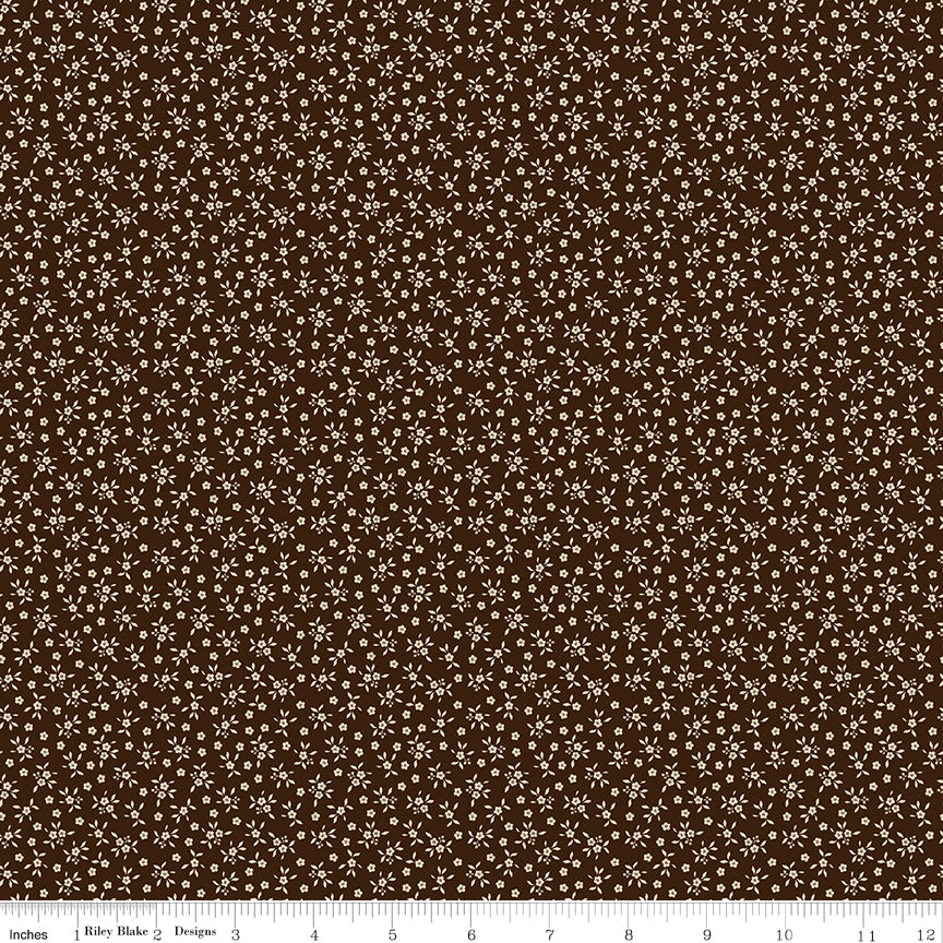 Worth Repeating Quilt Fabric - Ditsy in Coffee - C18266-COFFEE