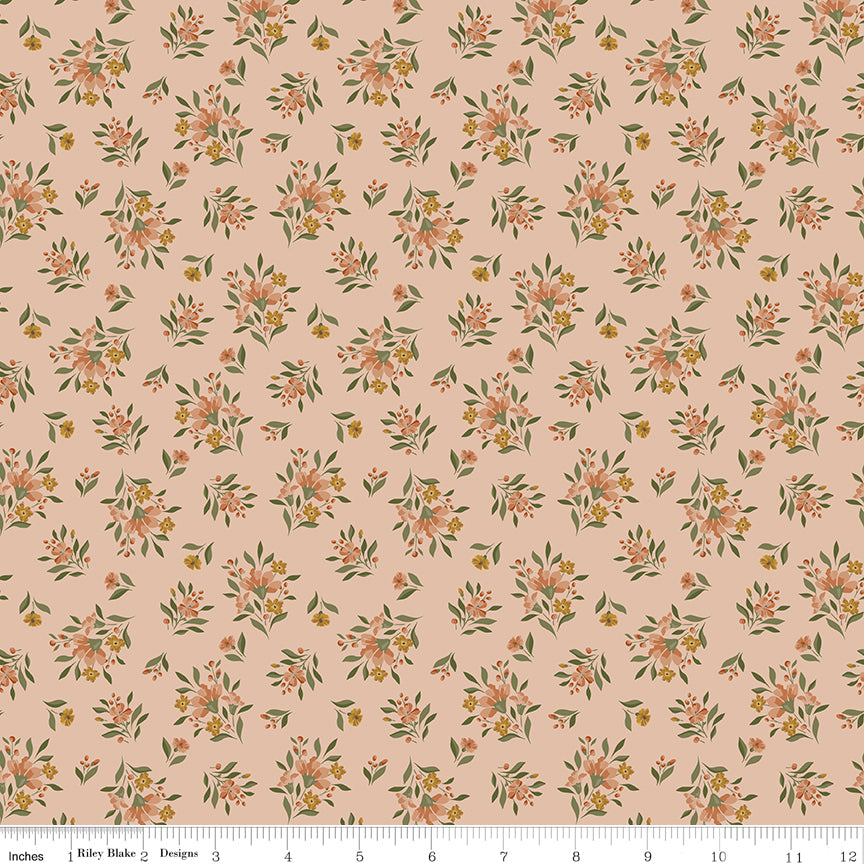 Worth Repeating Quilt Fabric - Floral in Blush - C18261-BLUSH