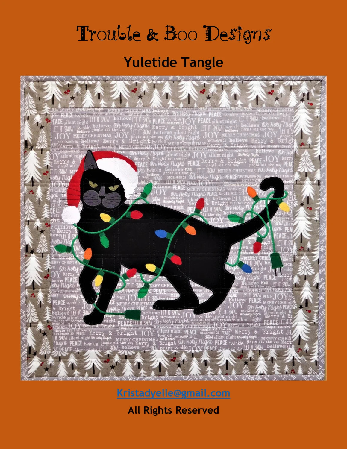 Yuletide Tangle Quilt Pattern - TB2999
