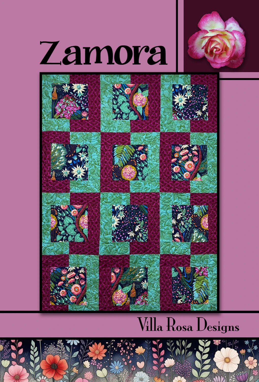 Villar Rosa Pattern Images Zamora Quilt Pattern from Villa Rosa Designs - VRDRC275 – Cary Quilting ...