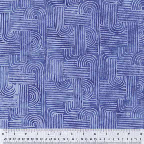 Zen Garden Batik Quilt Fabric - Zen Garden in Calm Blue - 862Q-17