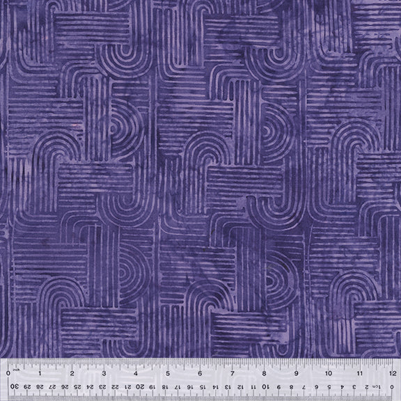 Zen Garden Batik Quilt Fabric - Zen Garden in Transcend Purple - 862Q-16