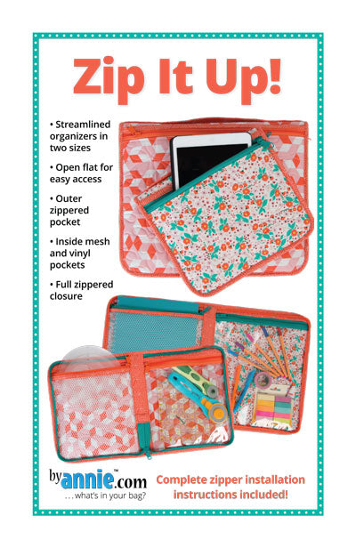 Zip It Up! Pattern from By Annie - PBA252