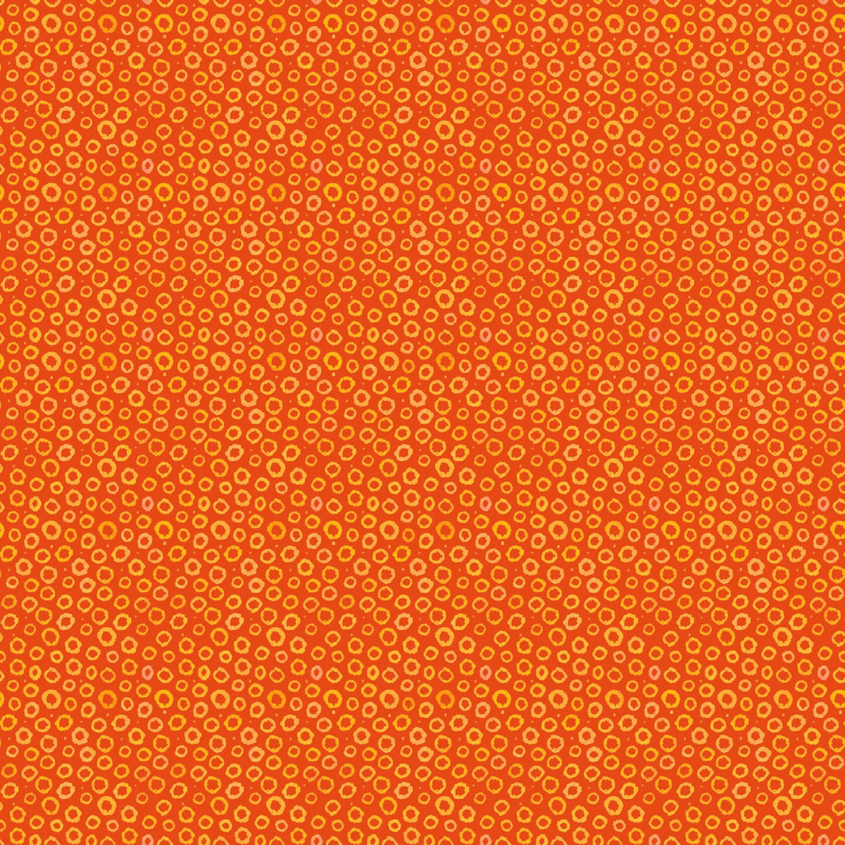 Zooville Quilt Fabric - Aloha Dot in Orange - FLZS D114 O