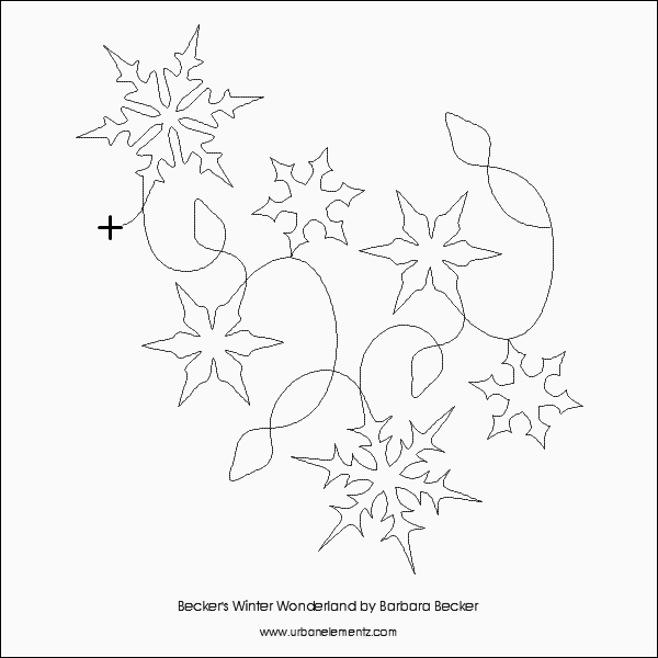 Longarm Pattern (not for sale): Becker's Winter Wonderland