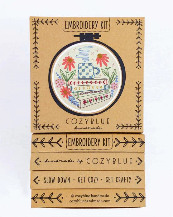 Cozyblue Handmade Embroidery Kit - Book Nook - ekBN