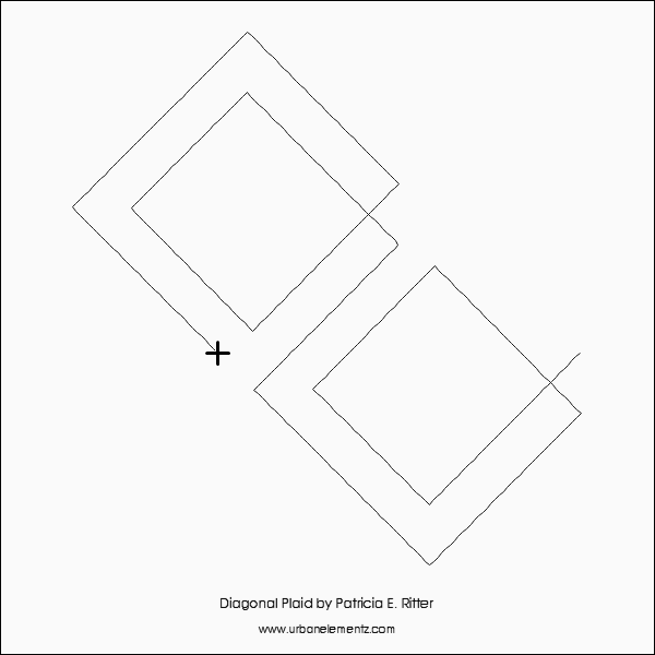 Longarm Pattern (not for sale): Diagonal Plaid