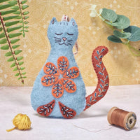 Corinne Lapierre Wool Mix Felt Craft Mini Kit - Cat - CLWMFCC