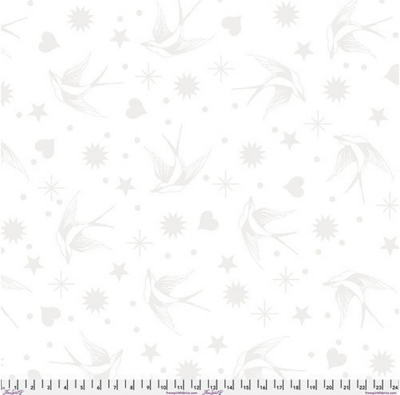 Tula's True Colors 108" Wide Fairy Flakes XL in Snowfall - QBTP013.SNOWFALL