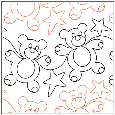 Longarm Pattern (not for sale): Gummy Bears