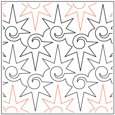 Longarm Pattern (not for sale): Lakeridge's North Star