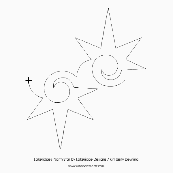 Longarm Pattern (not for sale): Lakeridge's North Star
