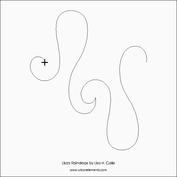 Longarm Pattern (not for sale): Raindrops