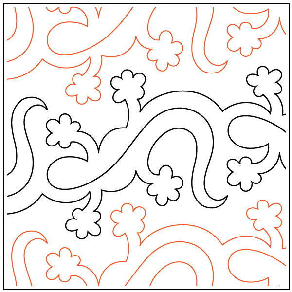 Longarm Pattern (not for sale): Lounge Lizards – Cary Quilting Company
