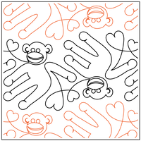 Longarm Pattern (not for sale): Monkey Business