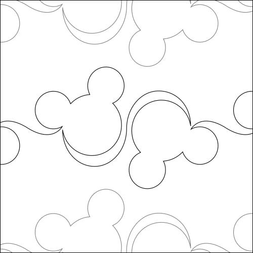 Longarm Pattern (not for sale): Mouse Ears