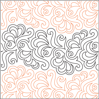Longarm Pattern (not for sale): Oh My Feathers