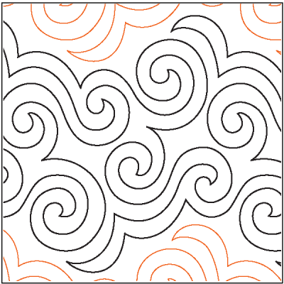 Longarm Pattern (not for sale): Outside In