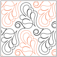 Longarm Pattern (not for sale): Peacock Palm