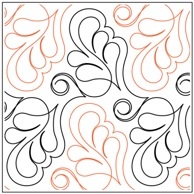 Longarm Pattern (not for sale): Peacock Palm
