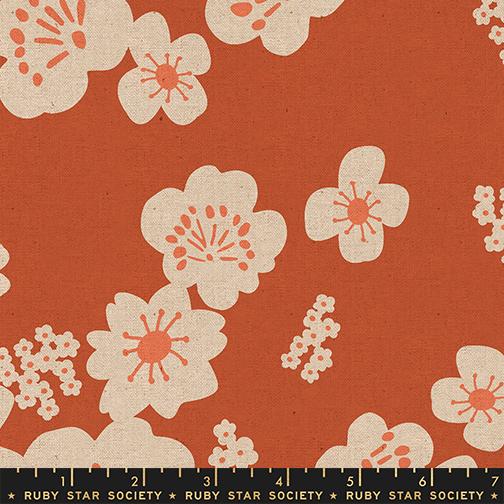 Paper Cuts 2 in COTTON/LINEN CANVAS Fabric by Ruby Star Society - Persimmon - RS1115 20L