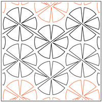 Longarm Pattern (not for sale): Pinwheels 1 - 60 degrees