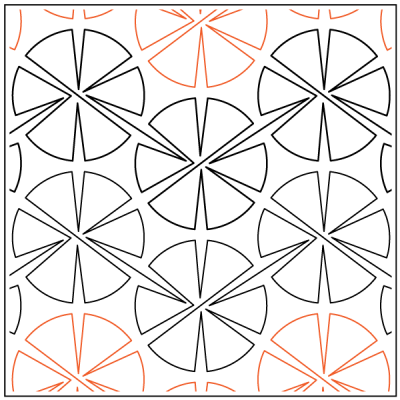 Longarm Pattern (not for sale): Pinwheels 1 - 60 degrees