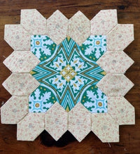 English Paper Piecing-Patchwork of the Crosses with Marnet