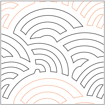 Longarm Pattern (not for sale): Random Baptist Fan
